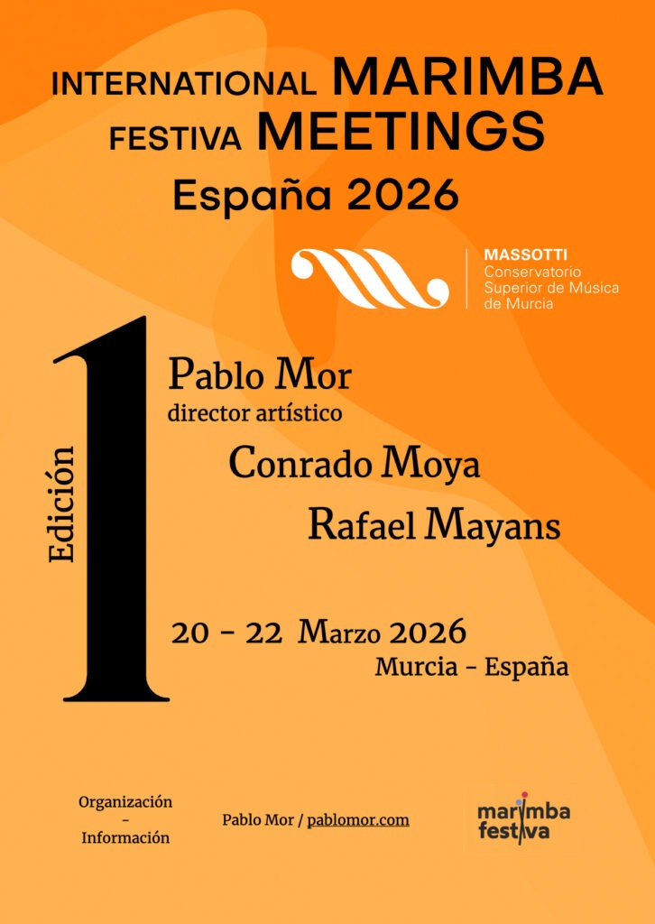 Cartel International Marimba Meetings Spain